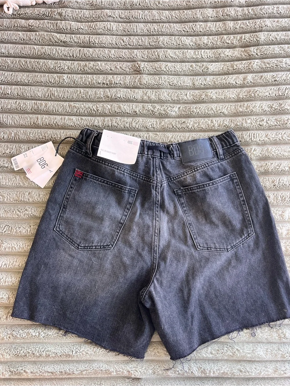 BDG By Urban Outfitters Pull On Baggy Short Black Sz L NEW WITH TAGS